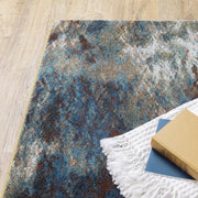 Venice / 8123X by Oriental Weavers – 6'7" x 9'2" (Rectangular), Polypropylene, Blue/ Gold, Model V8123X200280ST