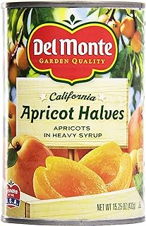 Del Monte Garden Quality Canned Apricot Halves, 15.25 Ounce