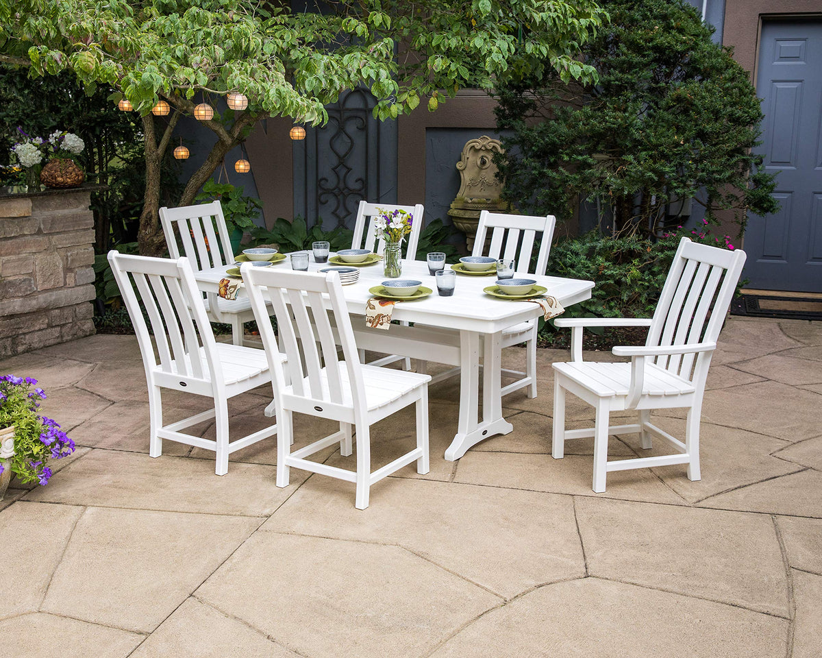 ® Vineyard Dining Side Chair (Slate Grey) by Polywood – Plastic, Slate Grey, Model VND130