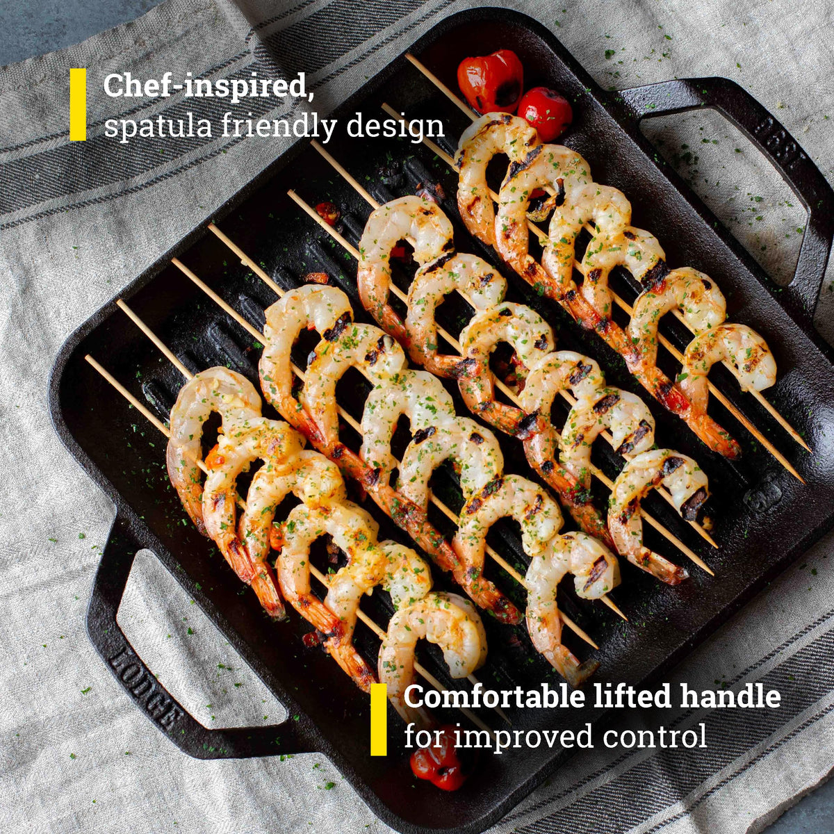 Lodge 11" (Pack of 2) / Negro / 10.0 centiliters Grill Pans