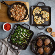 Lodge 12 Inch (Pack of 3) / Negro / Handle Pan Skillets