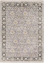 Oriental Weavers Maharaja Area Rug - 091E1-6'7" x 9'6" - in Grey/Blue - Vintage Inspired, Stain Resistant, Family and Pet Friendly, Dining, Living Room Rug