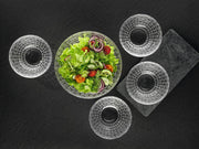 Bossa Nova Round Crystal Dip Bowls by Nachtmann – Set of 4, 3.5 fluid_ounces, Fine Crystal, White, Pack of 4