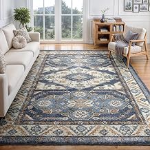 Oriental Weavers Row Gemma GEM02 Area Rug - 9'10" x 12'6" - Blue/Rust - Traditional, Bohemian - for Living Room, Family Room, Dining Room, Bedroom