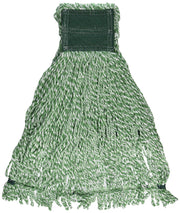 Commercial Products Web Foot Microfiber Mop Head Replacement by Rubbermaid – 5" Band - Large, Microfiber, Green, Model FGA85306GR00