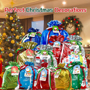 Diamerd Christmas Drawstring Gift Bags, 38 Count Assorted Sizes