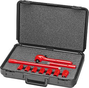 KNIPEX Tools - 98 99 11 S3 Insulated Socket Wrench Set, 10 pc. (989911S3)