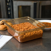 High Heat Food Pan by Carlisle FoodService Products – 1 Count (Pack of 1), 5.5 quarts, Plastic, Amber, Model 10421B13