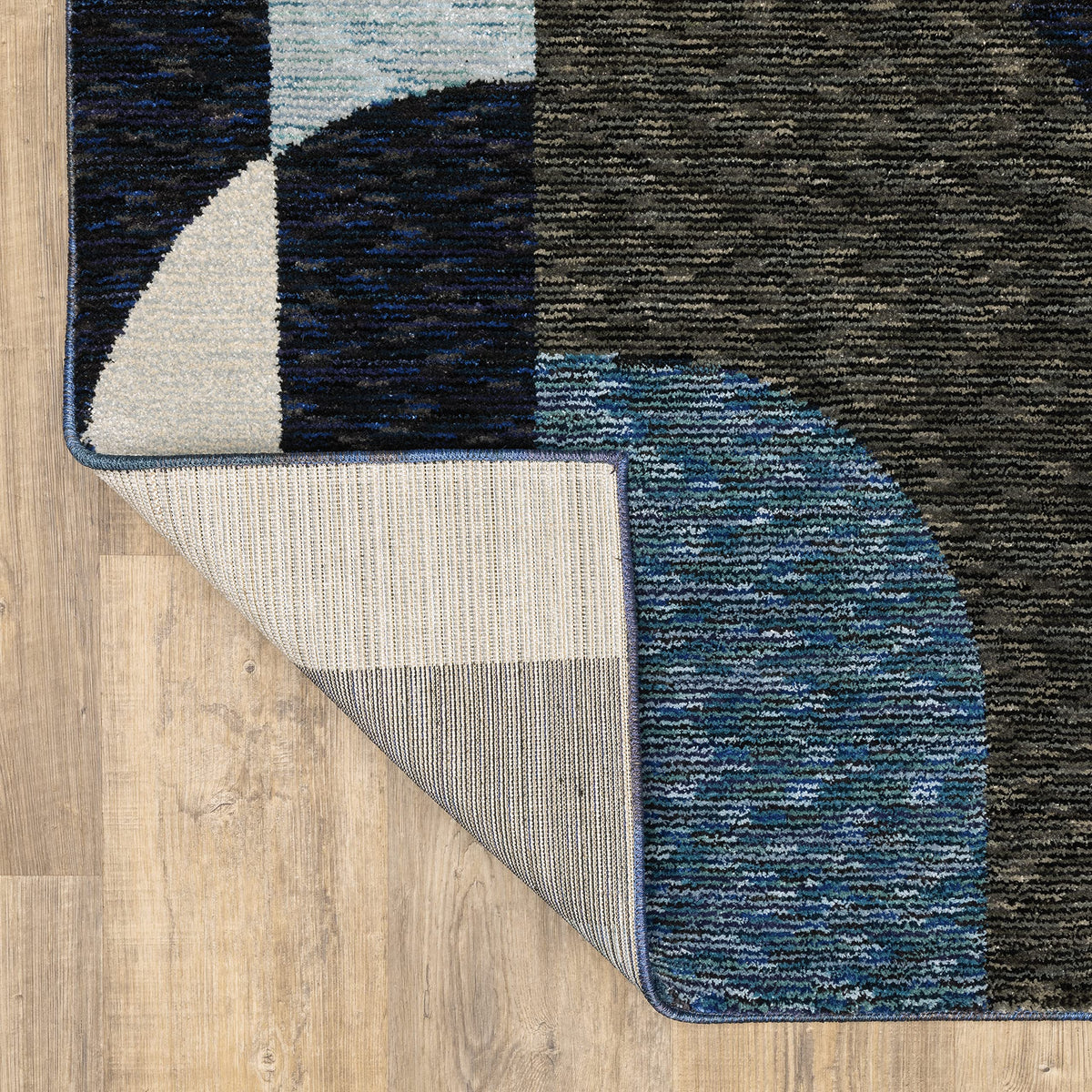 Strada / STR by Oriental Weavers – 5'3" x 7'3", Nylon, Blue/ Grey, Model SSTR03160230ST