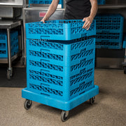 Polypropylene Warewashing Rack Dolly by Carlisle FoodService Products – Polypropylene, Blue, Model C223614