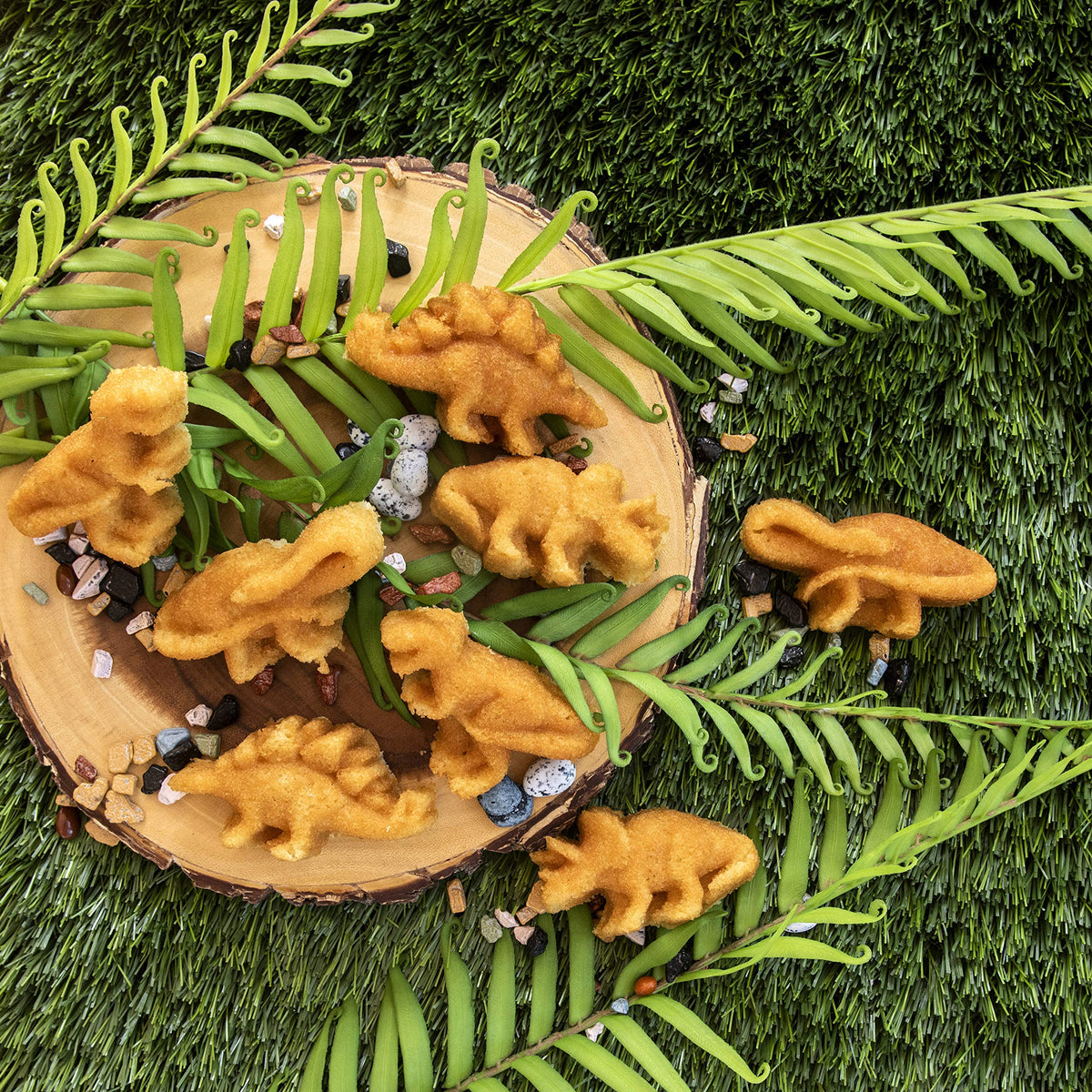 Nordic Ware Toffee / 3 Cup Capacity / Dinosaur Cakelet Muffin & Cupcake Pans