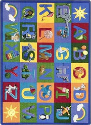 Joy Carpets Learning Letter Sounds Childrens Rugs D Multicolor