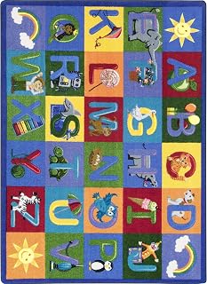 Joy Carpets Learning Letter Sounds Childrens Rugs D Multicolor