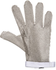 Professional Chain Mesh Cut-Resistant Glove by San Jamar – Small, Stainless Steel, Tan, Model MGA515S