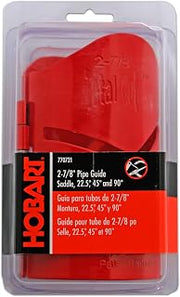 Hobart 770721 Pipe Saddle Guide, 22.5/45/90 deg, Fits 2-7/8 in | 16-gauge steel pipe guide; marks 22.5, 45 and 90 deg saddle cuts; fits 2-7/8 in OD pipe