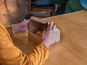 SOUTHERN CHAMPION TRAY 9" x 9" x 4" / Kraft Non-Window / Natural Bakery Take Out Containers