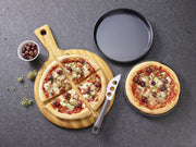 with Iron Pizza Pan by PADERNO – 32, 32 cups, Alloy Steel, Black, Model 11740-32