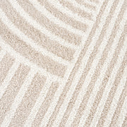 Area Rug for Living Room -Nuevo 2' x 3' Beige Arch Pattern Area Rug by Abani – 2' x 3' (Rectangular), Polypropylene, Cream, Model NUE150A
