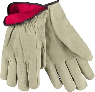 MCR Safety 3150M Split Leather Insulated Driver Men's Gloves, Medium, Tan