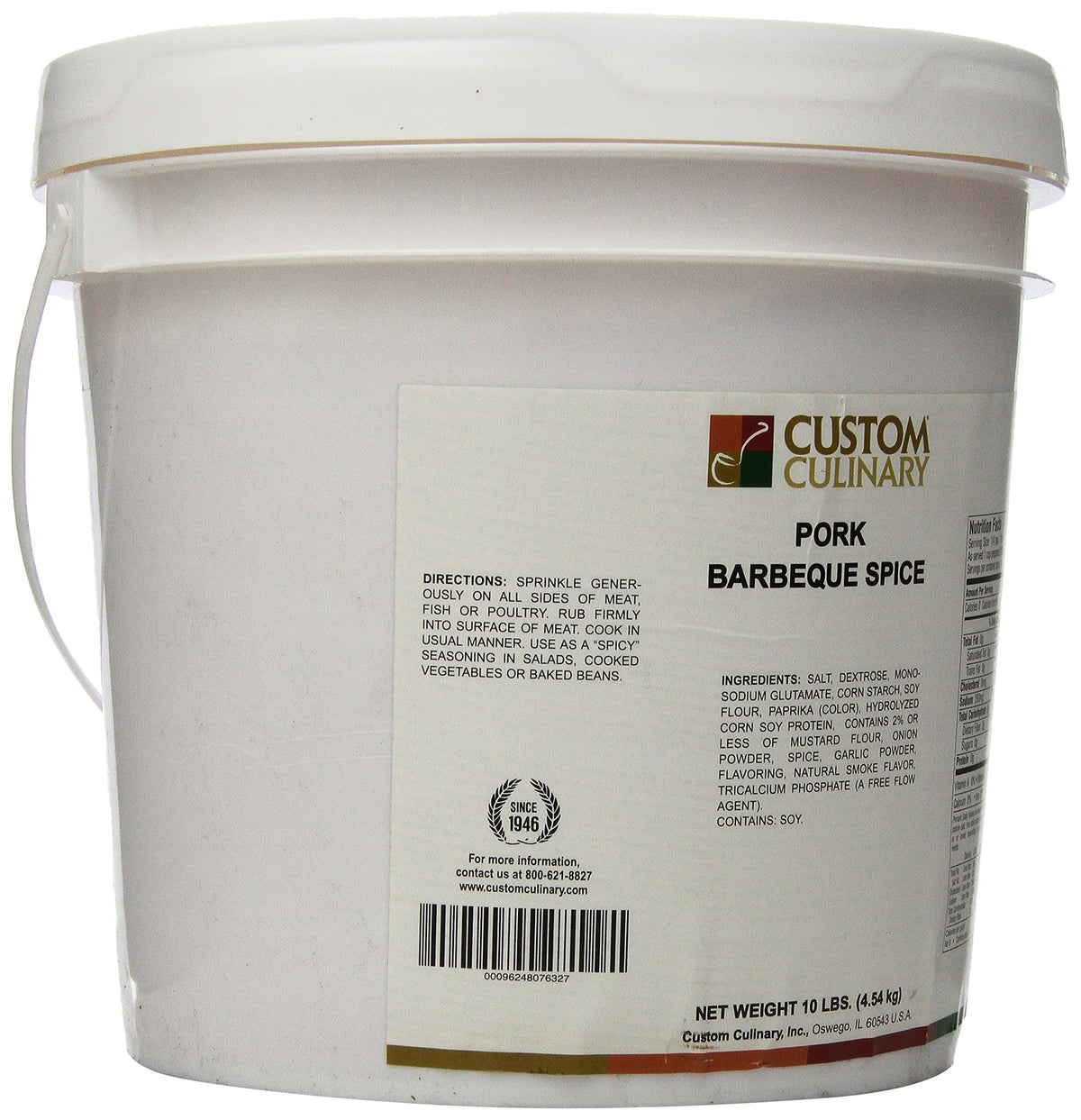 Custom Culinary 160 Ounce (Pack of 1) / 1 Barbecue Seasoning