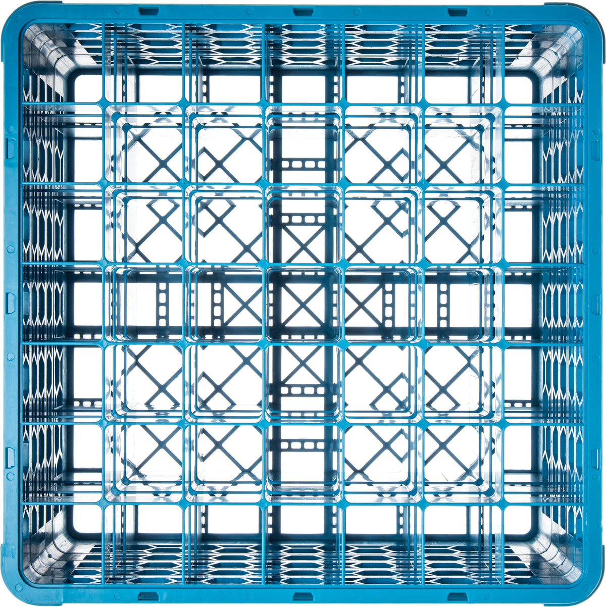 CFS RG49-414 OptiClean 49 Compartment Glass Rack with 4 Extenders by Carlisle FoodService Products – 10.3", Glass, Carlisle Blue, Model CARG49-414000-B01001