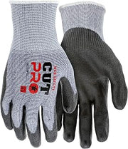 MCR Safety 92715PUS Cutpro 15 Gauge HyperMax Work Glove, Cut Protection Glove, Polyurethane Coated Palm & Fingertips, Touchscreen Friendly, Small