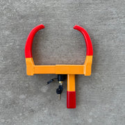 Buffalo Tools : Wheel Clamp Lock by Black Bull – Alloy Steel, Yellow, Red, Model WCL
