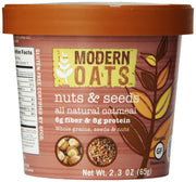 Modern Oats Nuts and Seeds / 2.3 Ounce (Pack of 12) / 12 Breakfast Foods