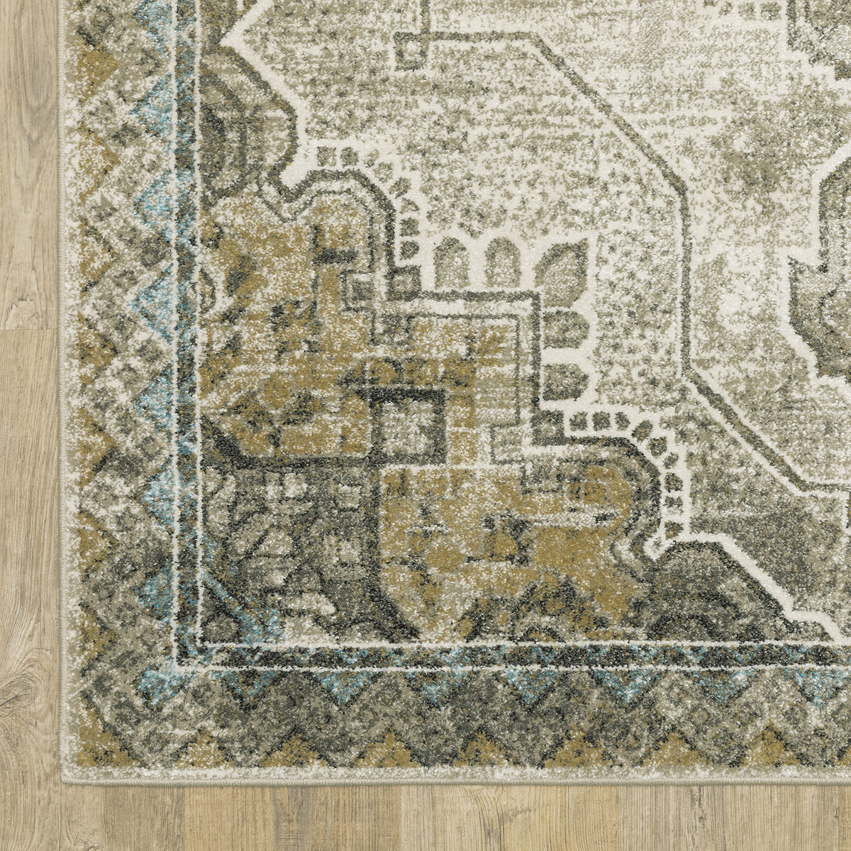 Oriental Weavers 7" x 2'3" (Runner) / Grey / Traditional/Casual Area Rugs