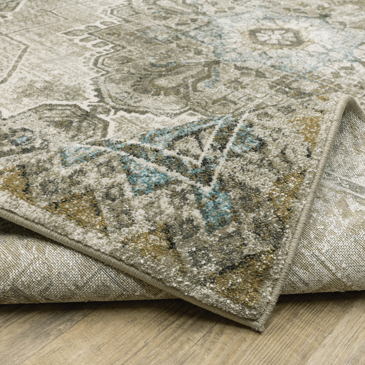 Oriental Weavers 7" x 2'3" (Runner) / Grey / Traditional/Casual Area Rugs