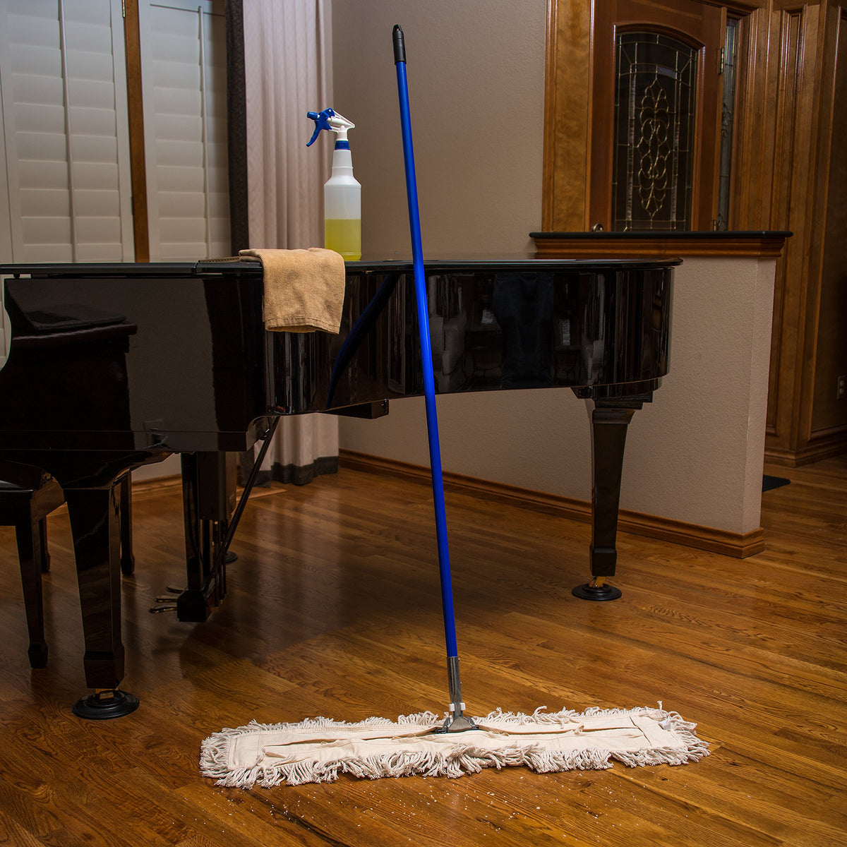 Commercial Dust Mop Handle by Carlisle FoodService Products – 1 Pack, Metal, Blue, Model 36201300