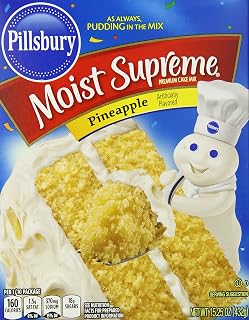Pillsbury Cake Mix, Pineapple, 15.25 Ounce