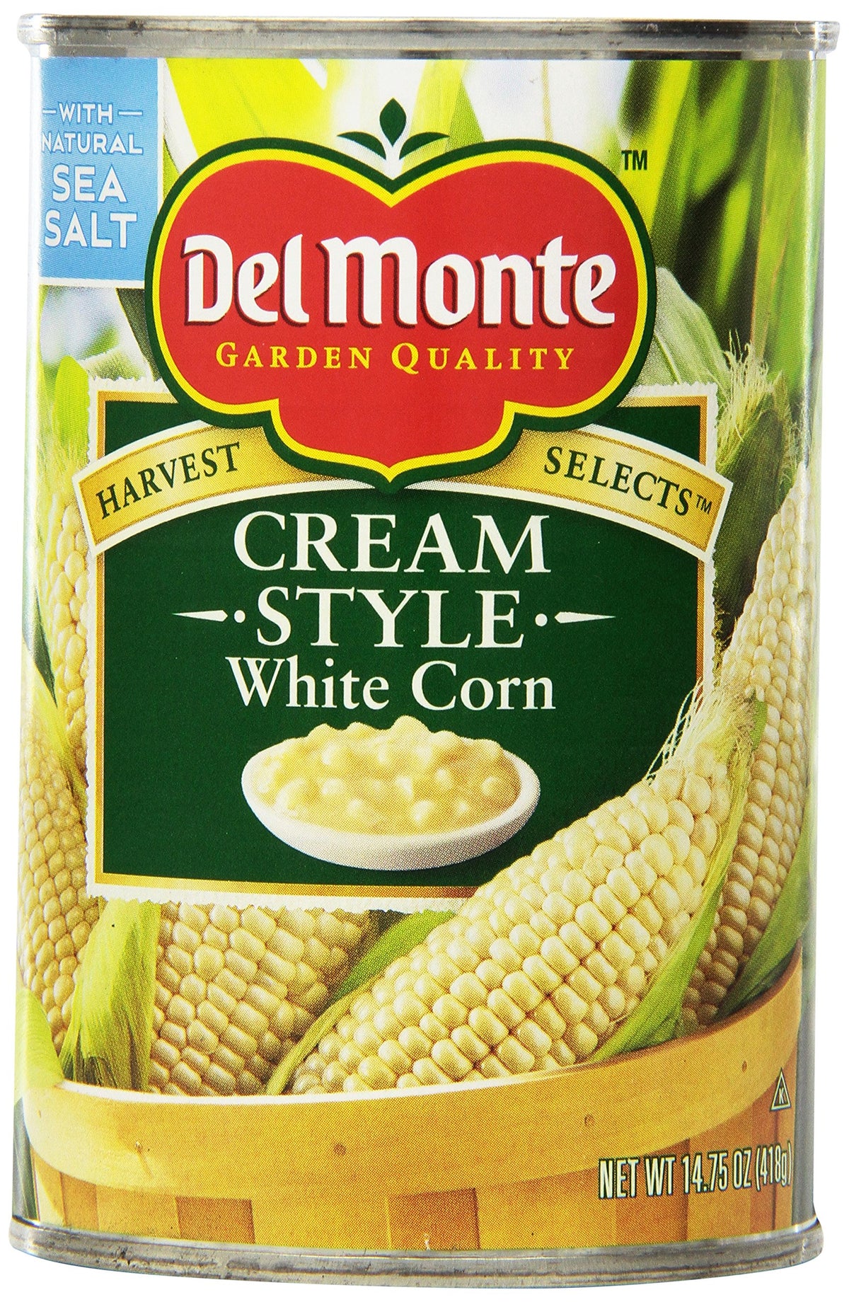 White Cream Corn - 14.75 oz. can by Del Monte – 14.75 Ounce (Pack of 12), Pack of 12, Model 18313