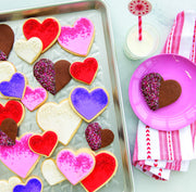 Nordic Ware Embossed Heart / Half Sheet / Silver Baking & Cookie Sheets