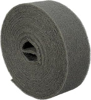 3M Scotch-Brite Clean and Finish Roll, CF-RL, 12 in x 30 ft, 1 Roll, Aluminum Oxide, Medium Grit, Red, Surface Preparation, Hand Sanding, Oscillating Machines, Dual Pad Rubbing Machines, Woodworking