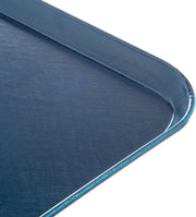 Fiberglass Hospital Fast Food Tray by DINEX – 20" x 15" x 0.5", Blue, Model DX1089M50