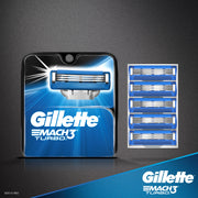 Mach3 Turbo Cartridges by Gillette – 4 Count (Pack of 1), Model 66182