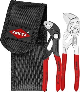 KNIPEX 00 20 72 V01 Mini Pliers in Belt Pouch, Red, 2-Piece