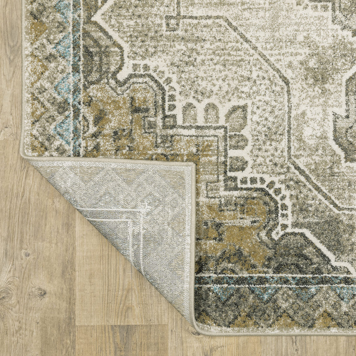 Oriental Weavers 3'10" x 5'5" (Rectangular) / Grey/ Blue / Traditional Area Rugs