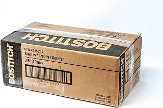 FULL CASE - 20 boxes of BOSTITCH SB1030203/82.9M 3/8" Light Wire Plier Type Staple, Galv.