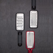 Home Series Hard Cheese Grater (Fine by Microplane – 1 Count (Pack of 1), Stainless Steel, Red, Model 44102E