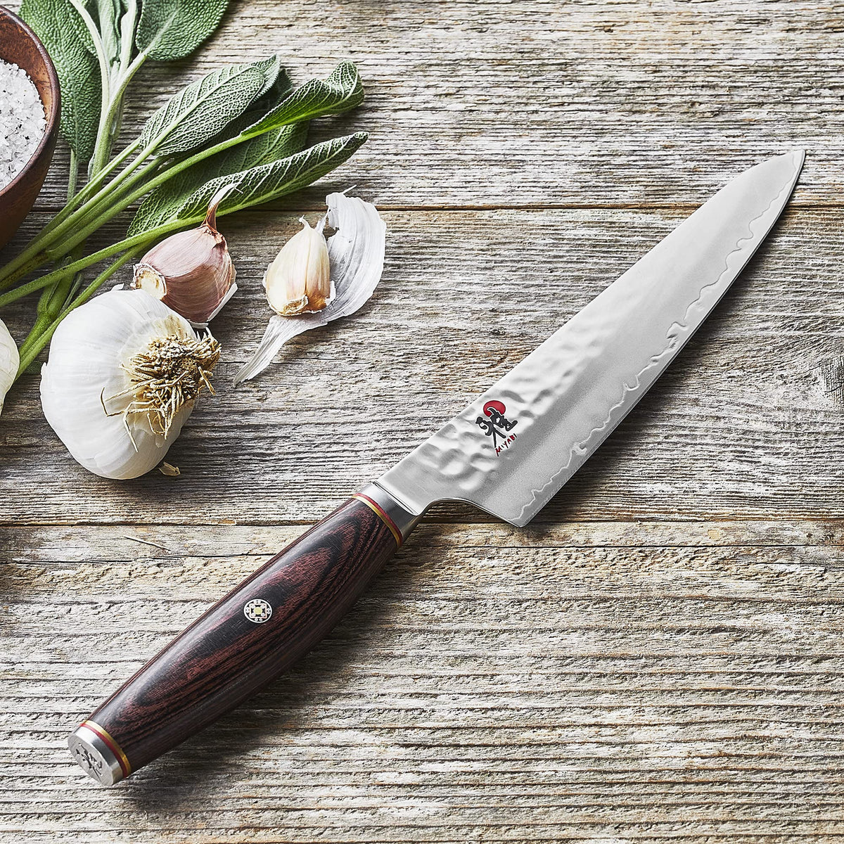 Prep Knife by MIYABI – 5.5", SG2 Tsuchime Steel, Stainless Steel, Model 34075-143