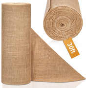 Topdiaos Burlap Table Runner, 12 x 10 Yard Roll, Brown