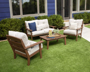 ® Lakeside Deep Seating Set by Polywood – Onesize, High Density Polyethylene, Black / Grey Mist, Pack of 4, Model PWS520-2-BL145980
