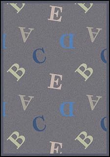 Joy Carpets Playful Patterns Love Letters Area Rug, Seaside