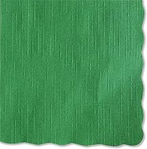 Hoffmaster Solid Color Scalloped Edge Placemats, 9.5 X 13.5, Hunter Green, 1,000/carton