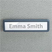 Officemate Verticalmate Name Plate, Gray (29222)