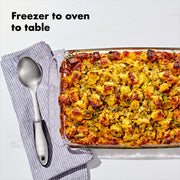 OXO Glass Casserole Dish with Lid, 3 Quart, Clear