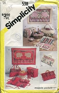 Simplicity Pattern 5311 ~ String Quilted Sewing Accessories and Wall Hangings by Marjorie Puckett