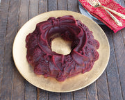 Platinum Holiday Wreath Bundt Pan by Nordic Ware – Small, 9.0 cups, Aluminum, Silver, Model 85348